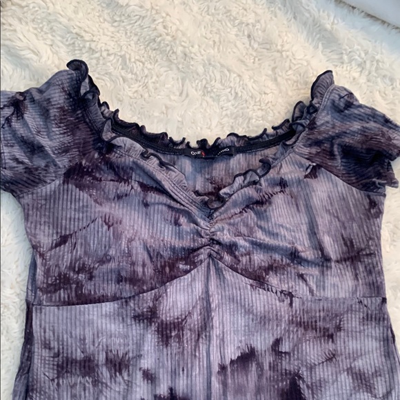 One Clothing Black Tye Dye Bodycon Dress - Picture 4 of 11